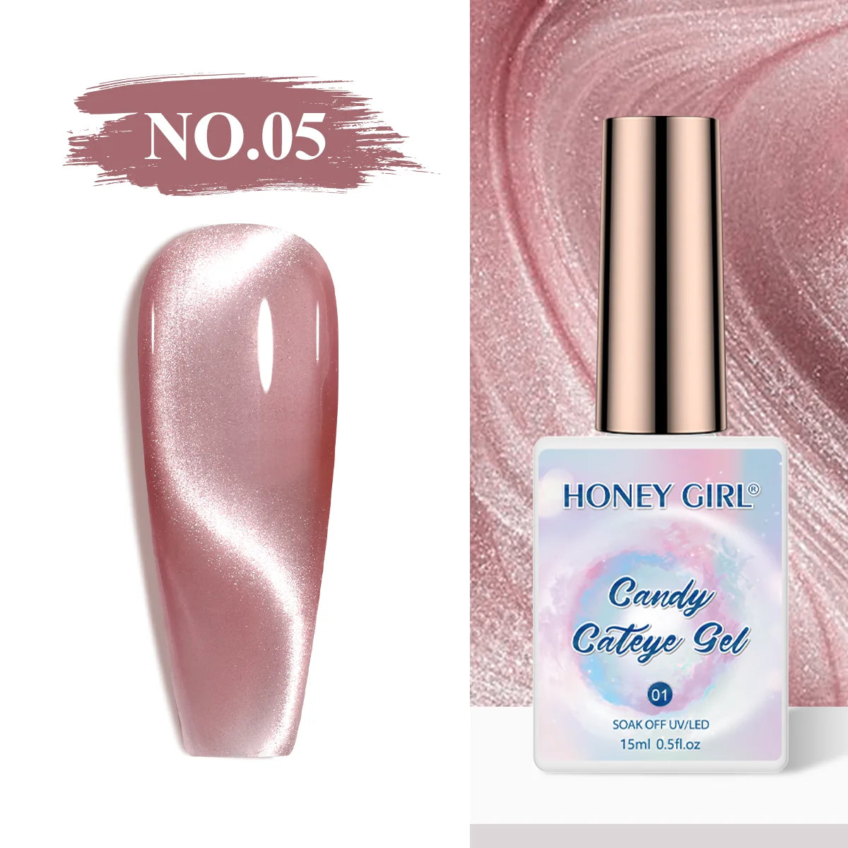 HONEY GIRL Moon Light Magnetic CatEye 24 Colors Jelly Gel Polish Set Wholesale 9d Crystal Uv Gel Nail Polish Cat Eye Gel Polish