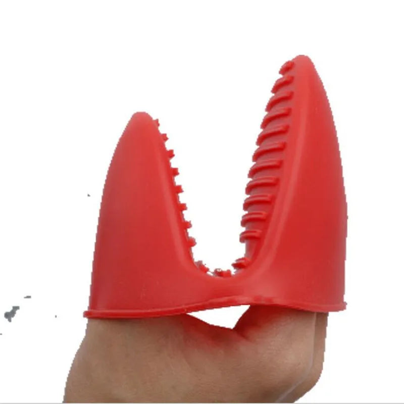 1pc Thicken Baking Silicone Oven Mitts Microwave Oven Glove Heat Insulation Anti-slip Grips Bowl Pot Clips Kitchen Gadgets