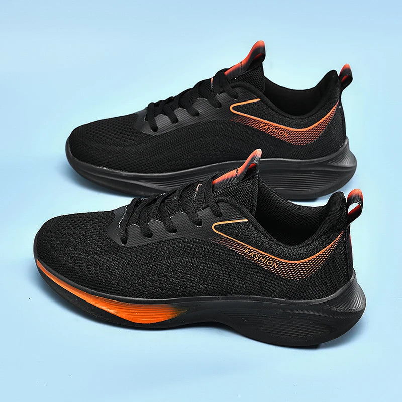 Men's Road Running Shoes Sneakers Track Trail Running Shoes Running Minimal Jogger Stretch Fabric Air Mesh Athletic Low-top