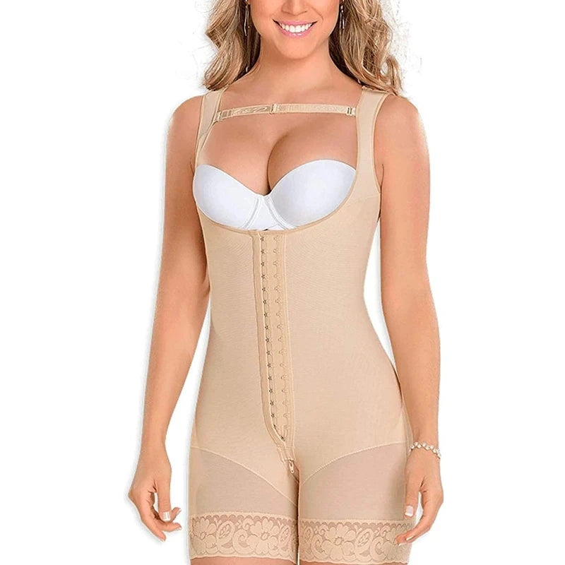 OEM Fajase Colombianas Compression OEM Full Body Lace Bodysuit Stretching Underwear Slimming Girdle for Women Shapewear Corset