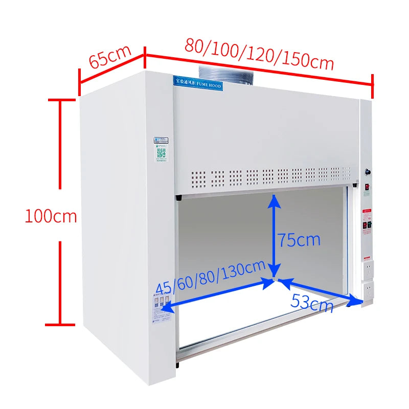 Factory Price SFS Epoxy-Coated Steel Basic Chemical Laboratory Fume Hood