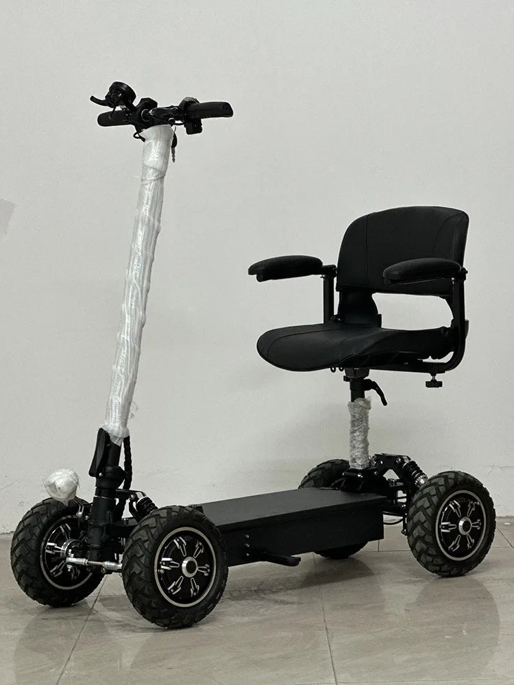 4 Wheel Dual Motors Drive Electric Scooter 4x4 Electric Vehicle Golf Cart