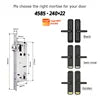 Tediton Smart Locks for Front Door Digital Electric Keyless Aluminum Alloy Fingerprint Tuya Smart Door Lock