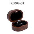 Luxury Customized Logo Engraved Your Name Natural Walnut Jewelry Storage for Rings Necklace Earrings Wooden Gift Box
