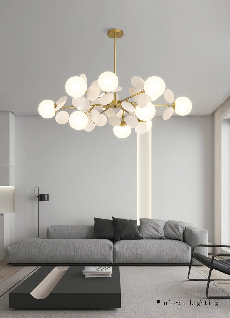 Colourful Branch Chandelier for Bedroom Living Room Acrylic Hanging Lamps Lustre Mood Ceiling Light Modern Led Chandeliers
