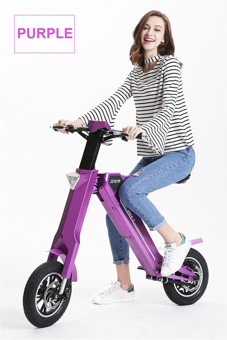 12inch electric bike 240w motor smart electric scooter 48V lithium battery smart folding electric bicycle to cycling ebike