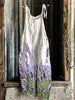 S-3XL Summer Women's New Sweet Small Fresh Print Retro Wide Leg Jumpsuit Printed Floral Cami Jumpsuit