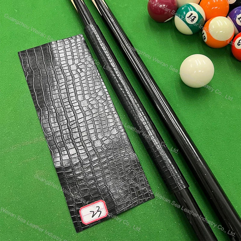 Genuine Cow Skin Pool Billiards Cue Grips Non-Slip Protective Sleeve Wrap with Different Print Pattern Genuine Leather Club Wrap