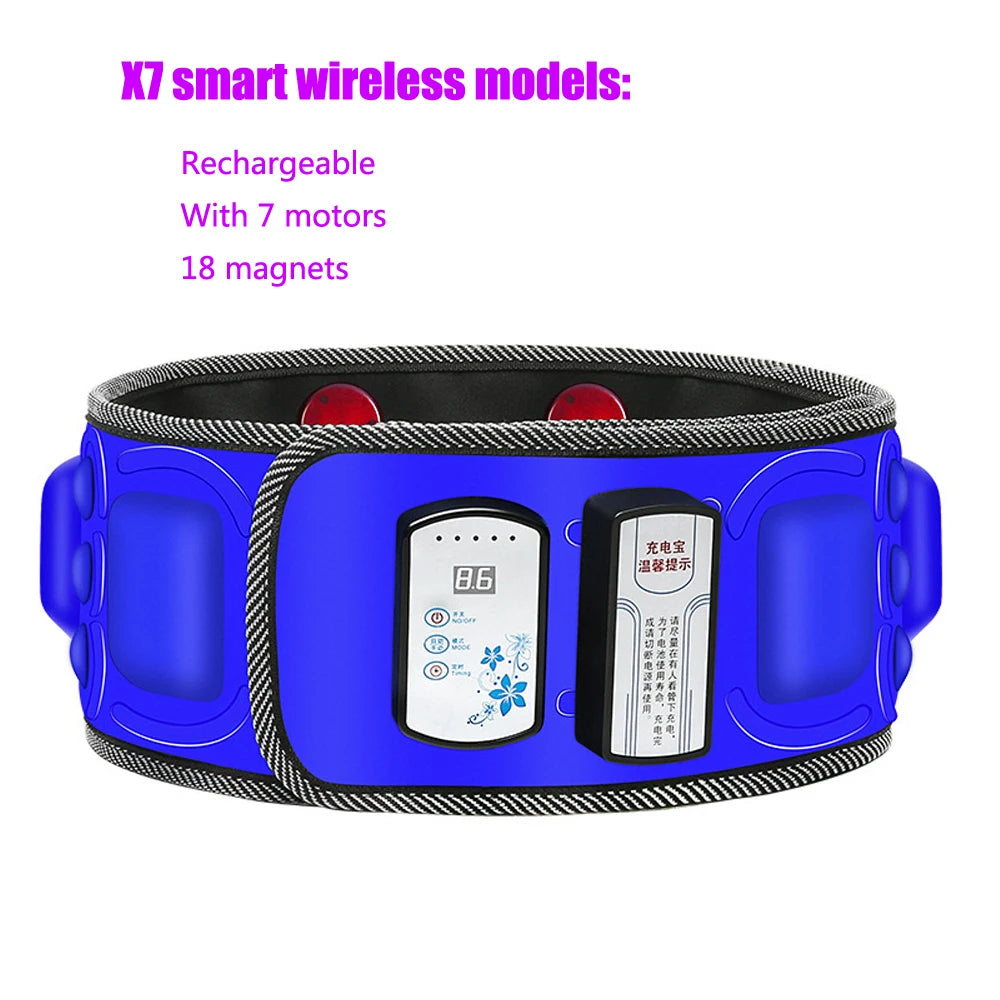 Wireless Electric Massage Slimming Belt Lose Weight Fitness Fat Burning Vibration Abdominal Belly Muscle Trainer Stimulator