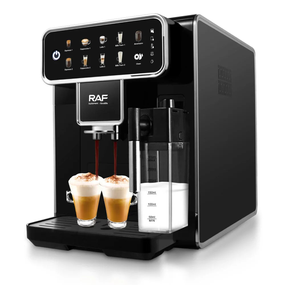 7203 New Commercial Full Automatic Smart Coffee Makers Espresso Cappuccino Latte Coffee Machine With Milk Tank