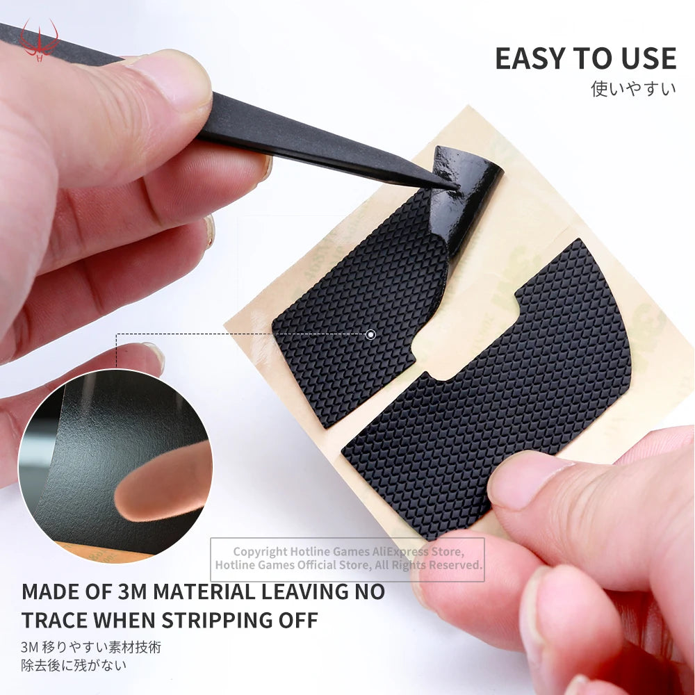 Hotline Games 2.0Plus Mouse Anti-Slip Grip Tape for glorious model O- Minu,Grip Upgrade,Moisture Wicking,Pre Cut,Easy to Apply