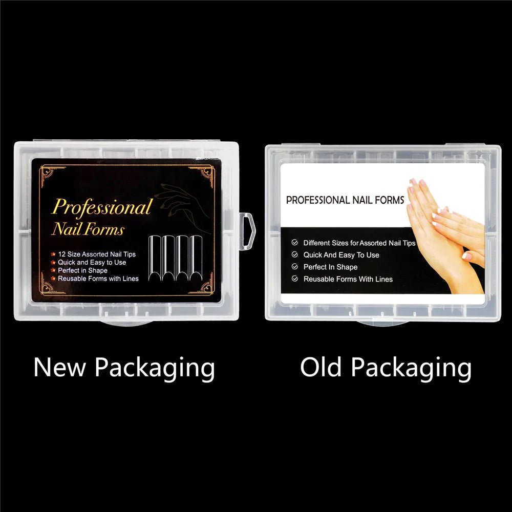 BNG Top Forms for Nails Dual Forms Nails Forms for Extension Full Cover Quick Building Gel Mold Tips Poly Nail Gel Mold