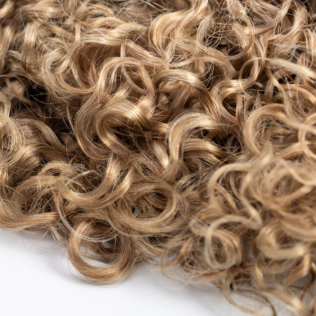 Burmese Raw Curly Hair P4-16-27 Seamless Clip in 100% Raw Cuticle Aligend Invisible Seamless Clip Ins Human Hair