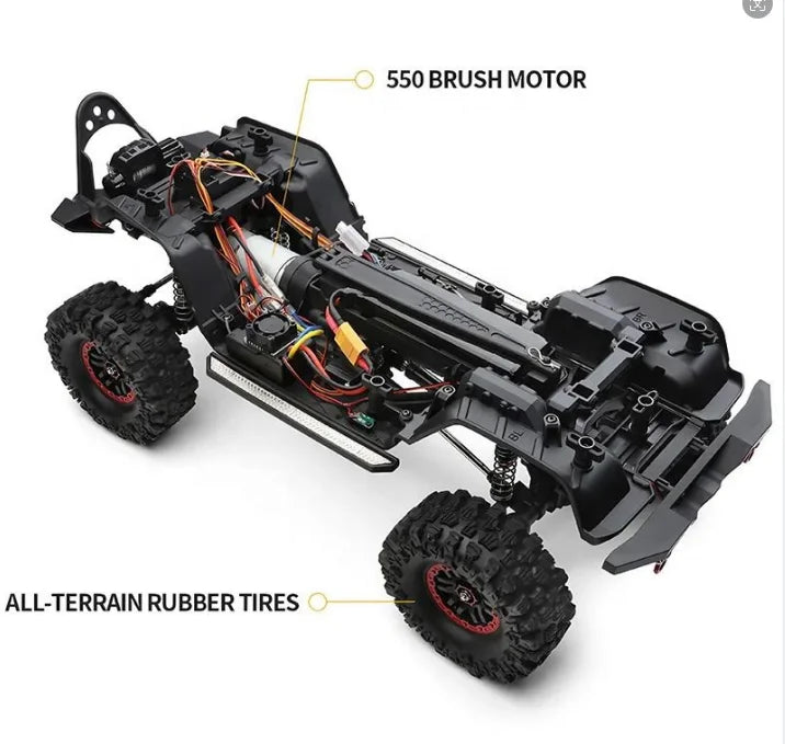Wltoys 104003 1/10 Scale 4WD 4X4 Remote Control Four Wheel Drive Crawler Monster Truck RC Climbing Car with Led Lights