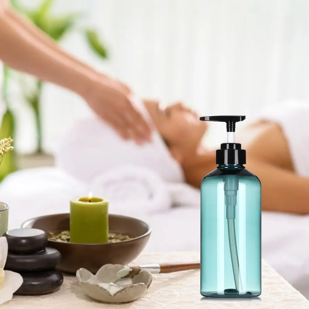 300/500ml Refillable Clear Empty Bottle Soap Dispenser Shower Gel Shampoo Dispenser Bottles Press Pump Lotion Bottle Reusable
