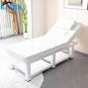 Kisen Hight Quality Beauty Salon Furniture Wooden Facial Latex Bed Fashion Designs Body Massage Table Beauty Bed for Sale