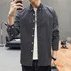 10%OFF M-5XL Korean Version of the New Four Seasons Shirt Youth Men's Business Casual Striped Lapel All-match Top Shirt