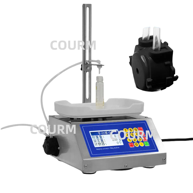 COURM-M90 Weighing Filling Machine Glycerin Perfume Cosmetic Essential Oil Small Bottle Semi-automatic Filling Machine