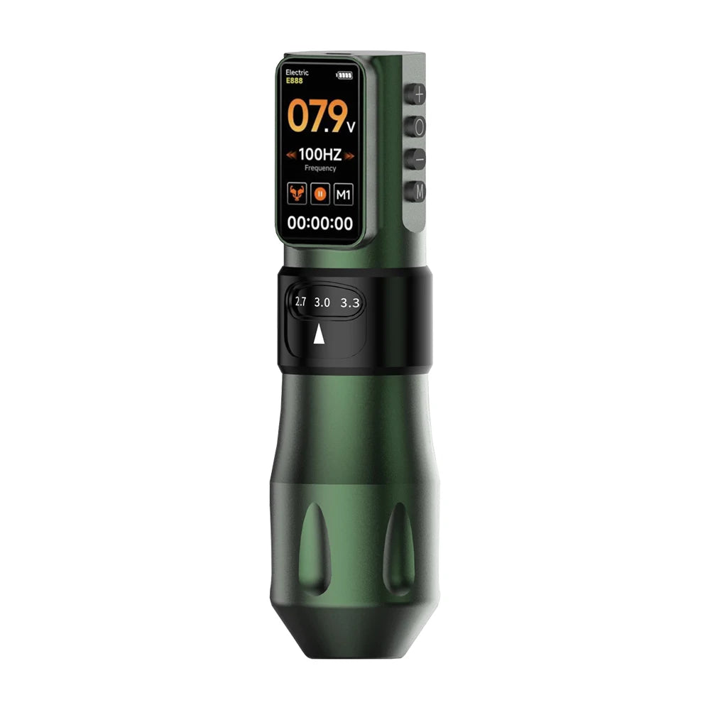 Professional Electric Permanent Tattoo Gun with 1700mAh Rechargeable Battery 2.5mm Stroke 10000 RPM Permanent Makeup