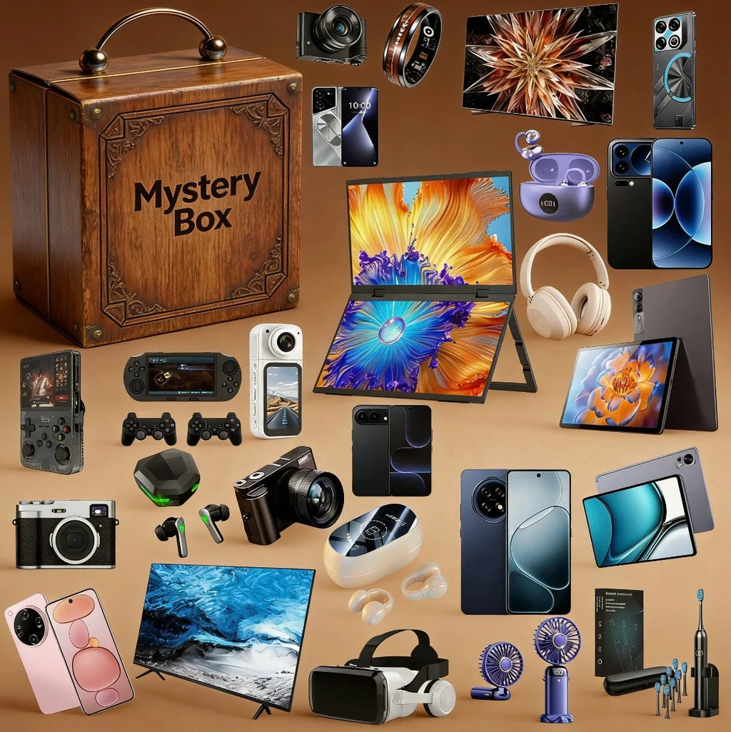 2025 Hot Sales Mystery Box Electronics Festival Lucky Mystery Box 100% Win Random Novelty 3C Electronics Box Practical Gifts