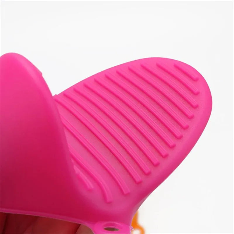 1pc Thicken Baking Silicone Oven Mitts Microwave Oven Glove Heat Insulation Anti-slip Grips Bowl Pot Clips Kitchen Gadgets