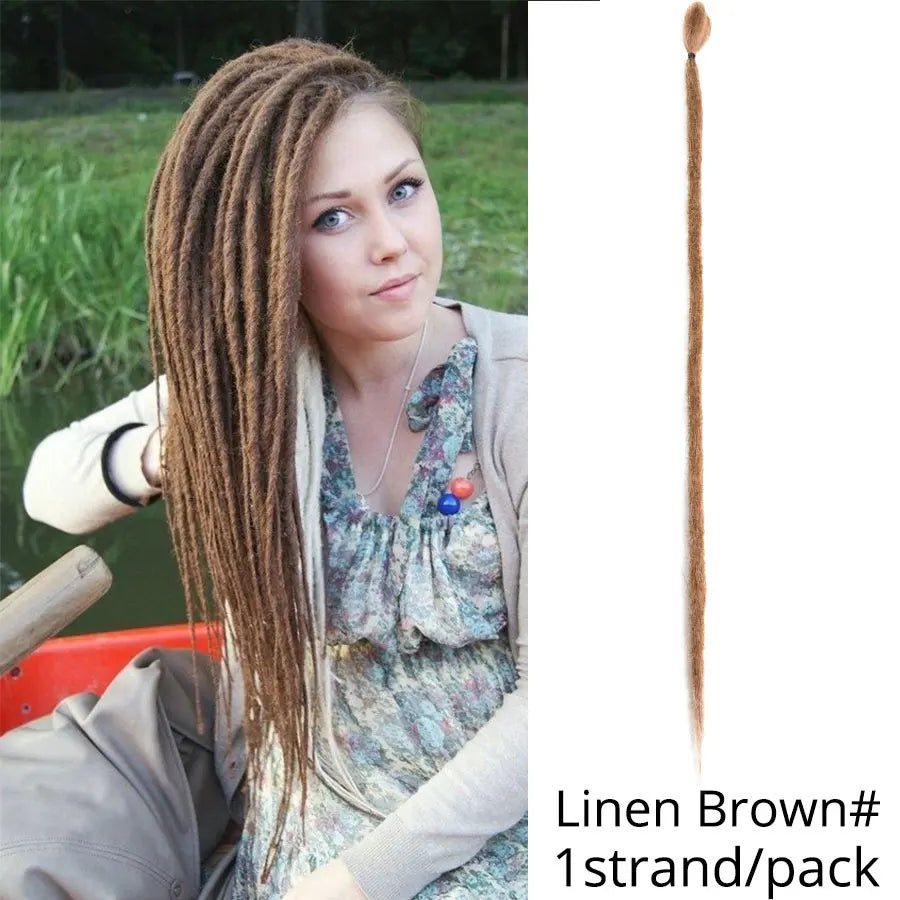20"36Inch 5Strands Handmade Dreadlocks Extensions Ombre Synthetic Dreads Dreadlocks Twist Braiding Hair Reggae Dreads Braids 