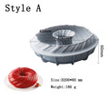 Meibum Spiral Donut French Dessert Silicone Cake Mold Homemade Party Chocolate Mousse Pastry Mould Decorating Tray Baking Tools