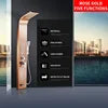 Modern OEM ODM DIY Customized Wall Mounted Bathroom Shower Faucet Mixer Tap Stainless Steel SPA Back Jet Massage Shower Panel