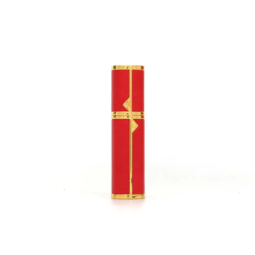 Hot Selling Luxury 5ml Mini Perfume Bottles High Quality Portable Leather Case with Refillable Pump Sprayer Metal Base