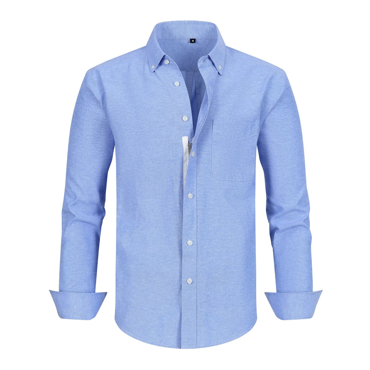 2024 Men Long Sleeve Shirts Spring Autumn Slim Lapel Neck Button Casual Adult Daily Office Men Tops Business Shirt
