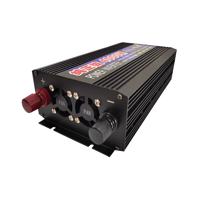 New Pure Sine Wave Inverter 2000W 3000W 4000W Power Solar Car Inverters With LED Display DC 12V 24V To AC 220V Voltage Converter