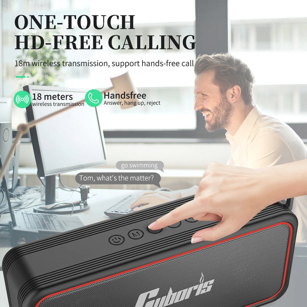 X7 Powerful 20W BT Speaker IPX7 Waterproof 24 Hours Battery Portable Indoor/Outdoor Deep Bass Wireless Speakers with Mic