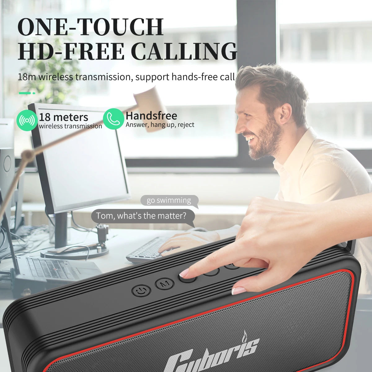 X7 Powerful 20W BT Speaker IPX7 Waterproof 24 Hours Battery Portable Indoor/Outdoor Deep Bass Wireless Speakers with Mic