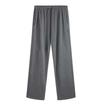 Heavyweight 450gsm 100% Cotton Straight Men's Jogger Sweatpants Pockets Elastic Waist Casual Terry Loose Fit