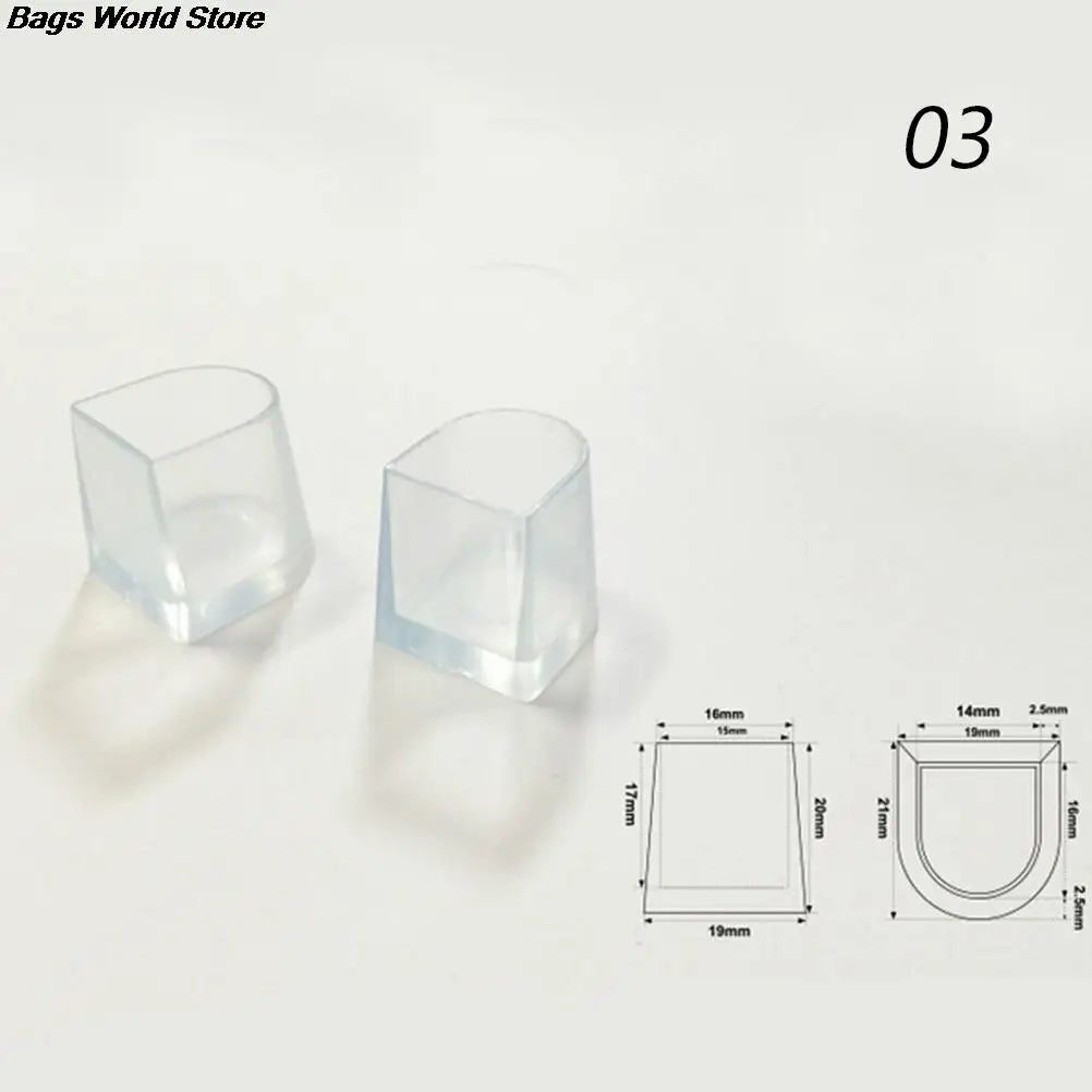 2pcs High Heel Protectors Latin Stiletto Dancing Covers Heel Stoppers Antislip Silicone High Heeler for Wedding Shoes 3Sizes