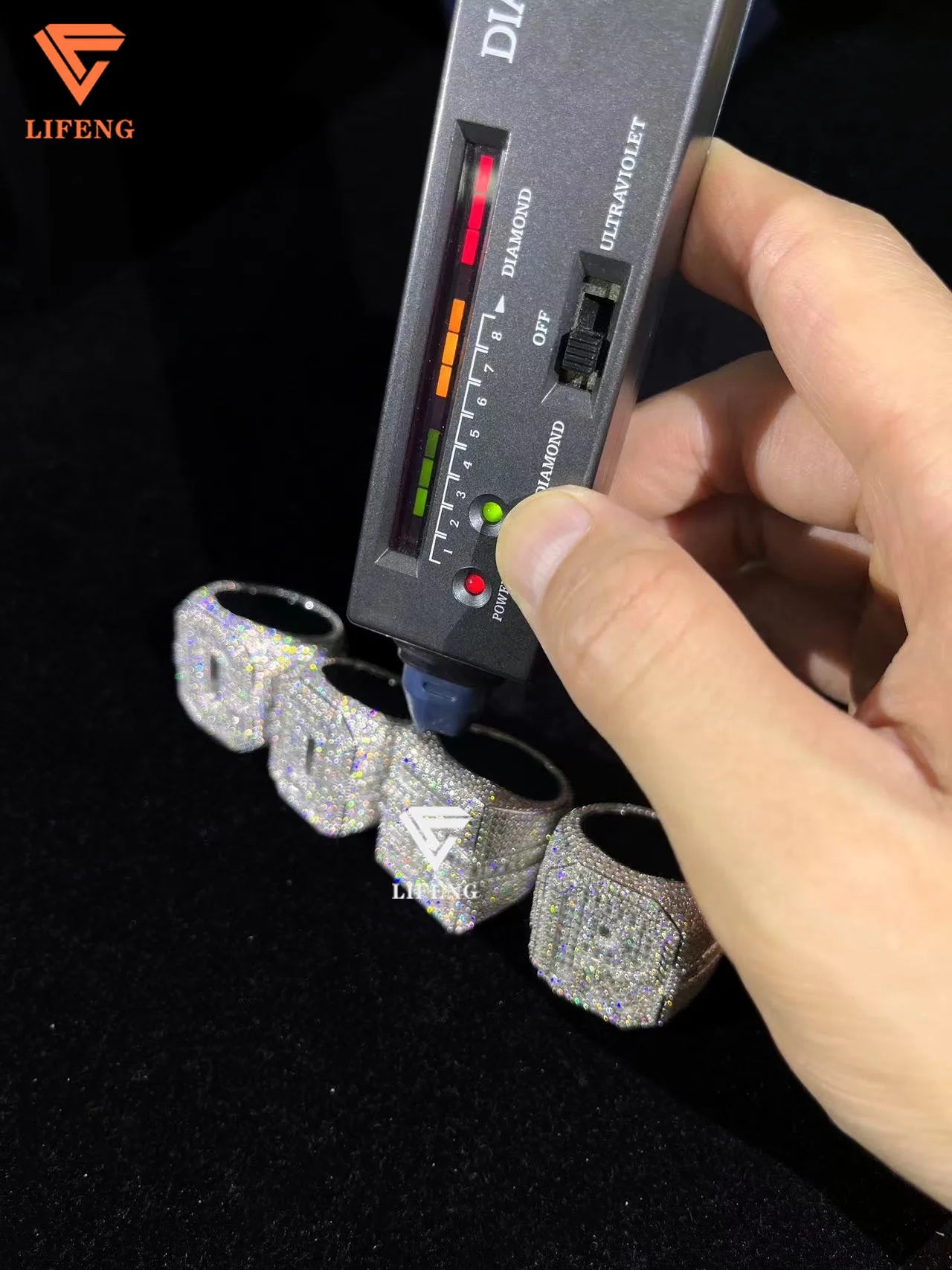 Hip Hop Rings Jewelry Custom Letter Lab Grown Diamond Iced Out VVS Moissanite Rings Sterling Silver 925 Luxury Rings for Men