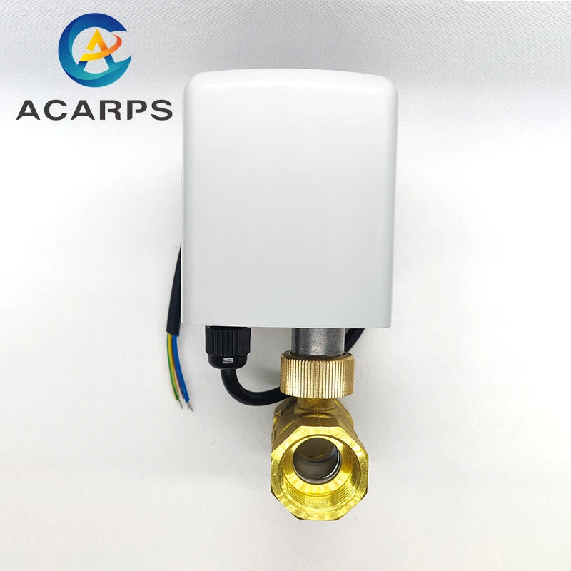 3/4" Brass Electric Ball Valve Three-Wire Two-Control Two-Way For Air-Conditioning Floor Heating And Water Heating Control 220V