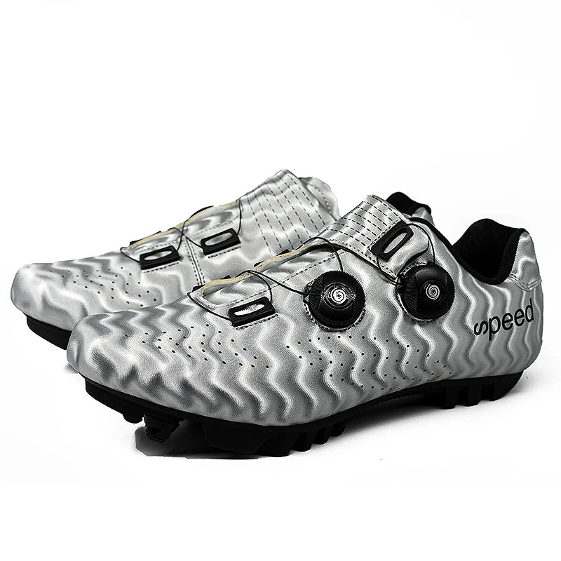 Custom Cycling Shoes for Men and Women Fashionable Road Mountain Bike Booster Riding Shoes with Mesh Lining Rubber/Nylon Insole