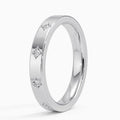 Stunning Luxury Moissanite Eternity Ring 18K Gold Plated 925 Sterling Silver Invisible Setting Unisex Wedding Anniversary Gift