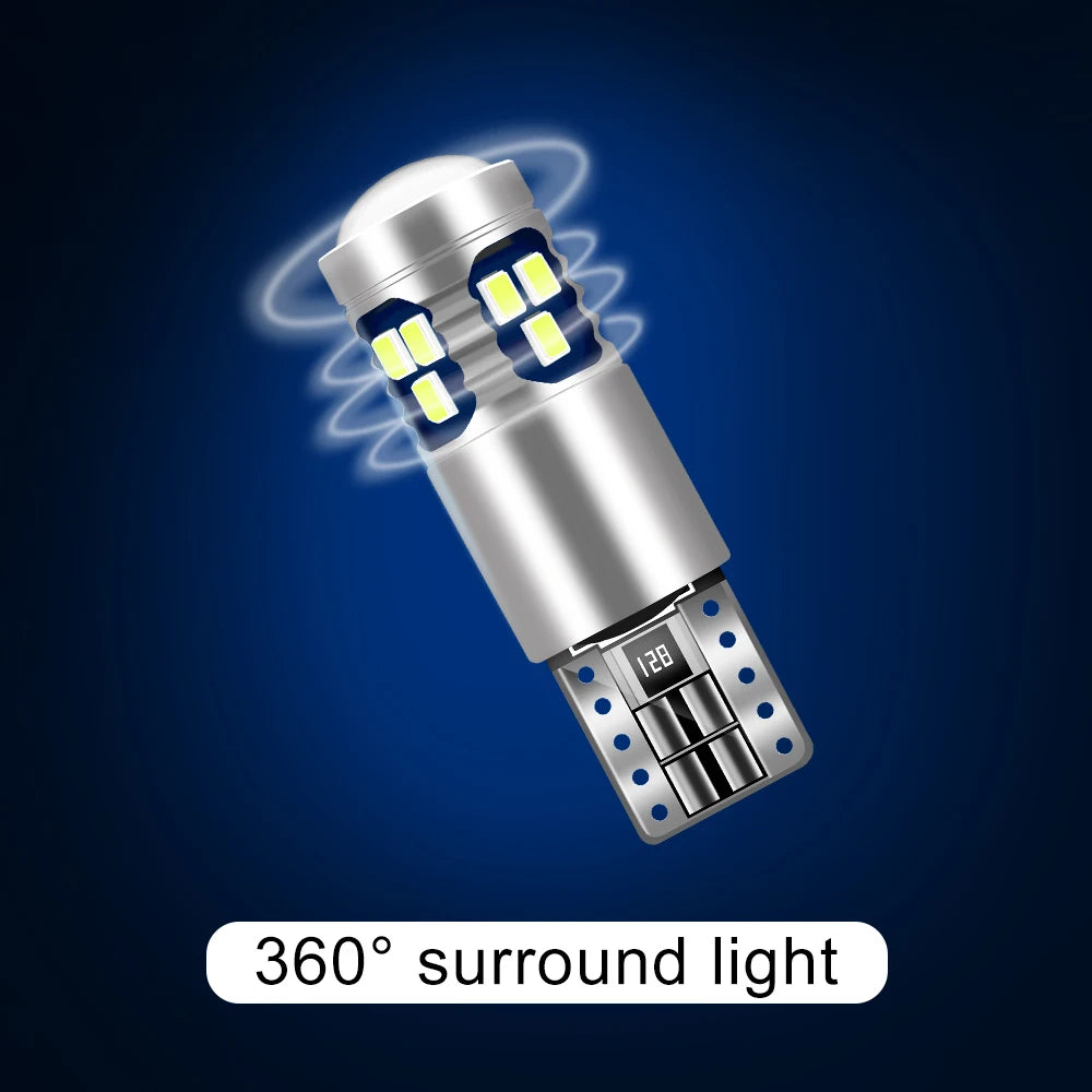 2x Car Signal Lamp T10 W5W Led Canbus Bulbs 18SMD 2014 Chips W5W 168 194 Car Interior Reading Light Wedge Side Lamps 12V