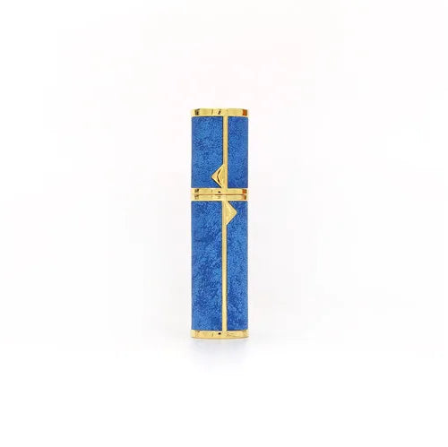 Hot Selling Luxury 5ml Mini Perfume Bottles High Quality Portable Leather Case with Refillable Pump Sprayer Metal Base