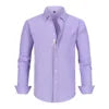 2024 Men Long Sleeve Shirts Spring Autumn Slim Lapel Neck Button Casual Adult Daily Office Men Tops Business Shirt