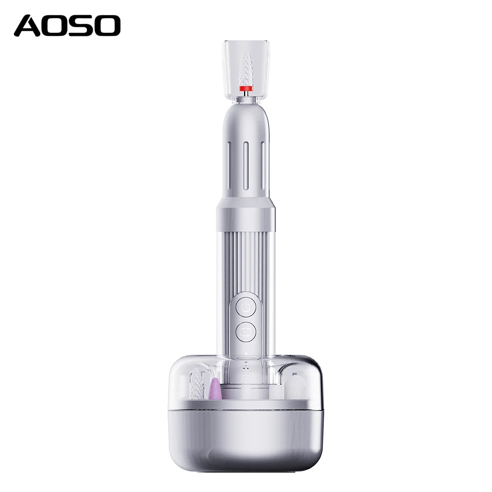 New Professional Nail Making Device LED Spotlight Polish Nail Drill Device Manicure Rechargeable Electric Nail File Drill