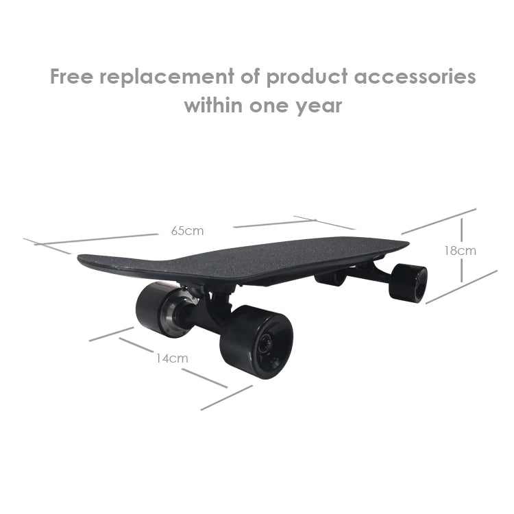 All-Terrain Mini Electric One-Wheel Skateboard for Kids 350W Hub Motor Flat-plate Youngsters PU Material