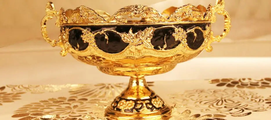 Fashion Royal Quality Luxury Fruit Plate Decoration Nut Tray Great Design Kitchen Items