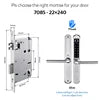 Tediton TTlock Outdoor Sliding Push and Pull Smart Lock Hotel Security Door Lock Smart Locks for Exterior Doors