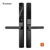 Kasman SOURCE PRICE Slim Smart Door Lock Intelligent Tuya Waterproof Aluminum Smart Lock  Fingerprint Password WiFi