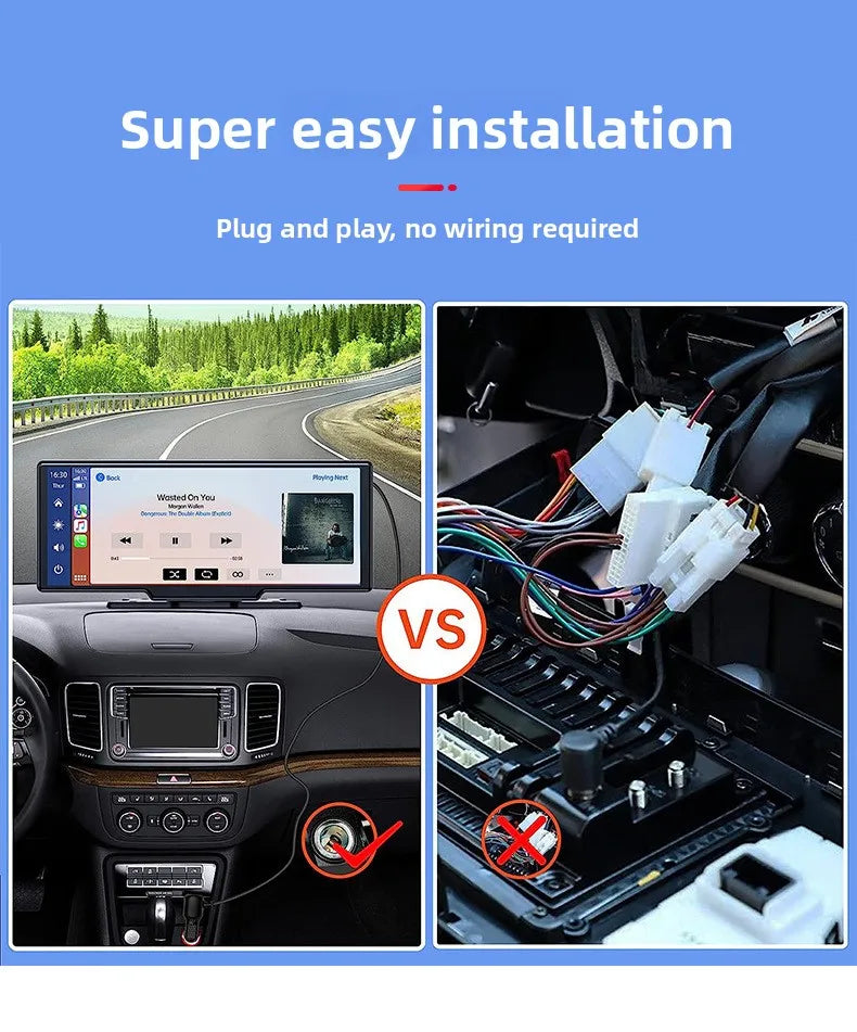 10inch High-Definition OLED Wireless GPS Windshield Portable Driving Recorder Cross-Border Car Navigation Device 1 Year Warranty