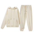 Wholesale Organic Cotton Sweatpants and Hoodie Set Custom Sweat Suits Casual Unisex Tracksuit
