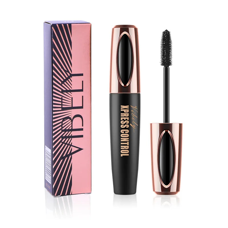 QIC 4D Silk Fiber Lash Mascara 2 in 1 Thrive Mascara Makeup Waterproof Lengthening Thickening Mascara VIBELY 4D